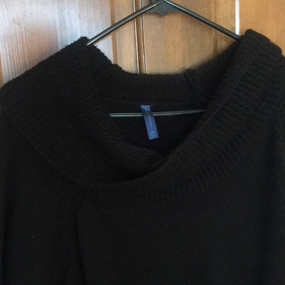 Long, black, cowl neck sweater - Picture 2 of 5